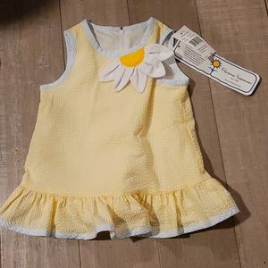 NWT Florence Eiseman 2 Piece Sunflower Set in Yellow- size 18m